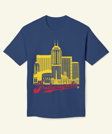 Indianapolis Skyline T-Shirt – Pro Sports Colors | Indy Fan Edition