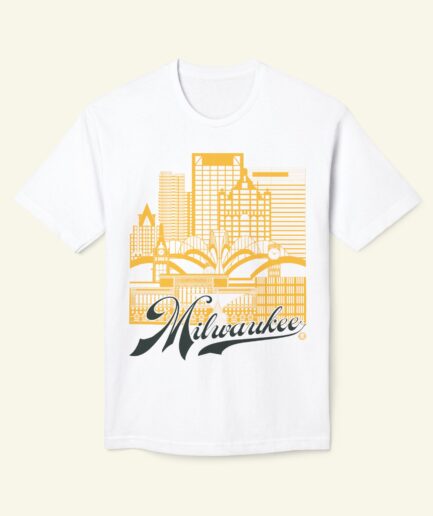 Milwaukee Skyline T-Shirt – Pro Sports Colors | Brew City Fan Edition