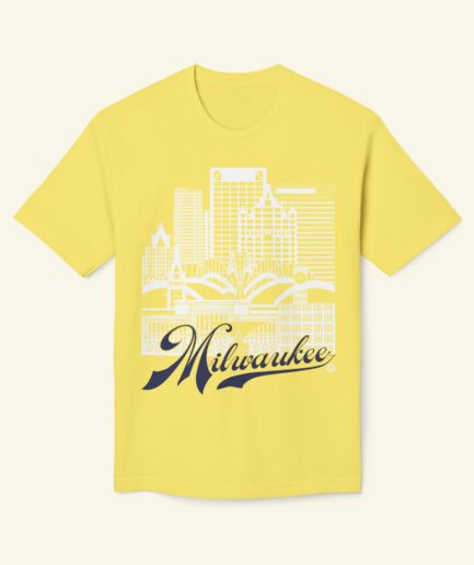Milwaukee Skyline T-Shirt – College Colors Edition | Campus Pride MKE Tee