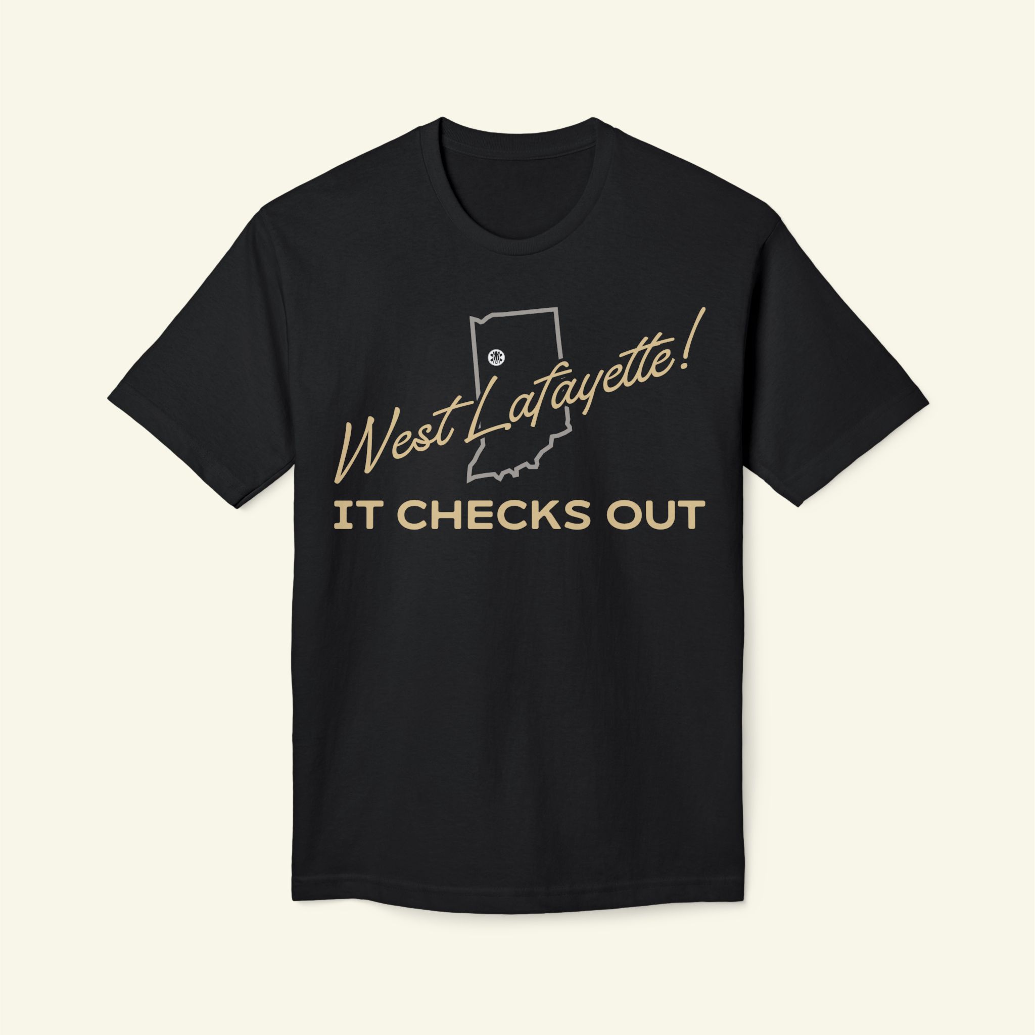 West Lafayette Indiana Shirt – It Checks Out T-Shirt (College Humor Tee)