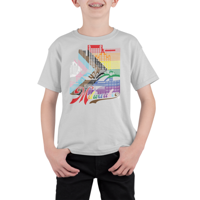 Milwaukee Skyline Youth T-Shirt – People’s Flag Colors Kids Tee