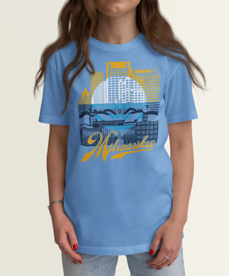 Milwaukee Skyline Youth T-Shirt – People’s Flag Colors Kids Tee