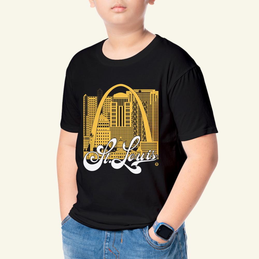 St. Louis Skyline Youth T-Shirt – Campus Colors Kids Gateway Arch Tee