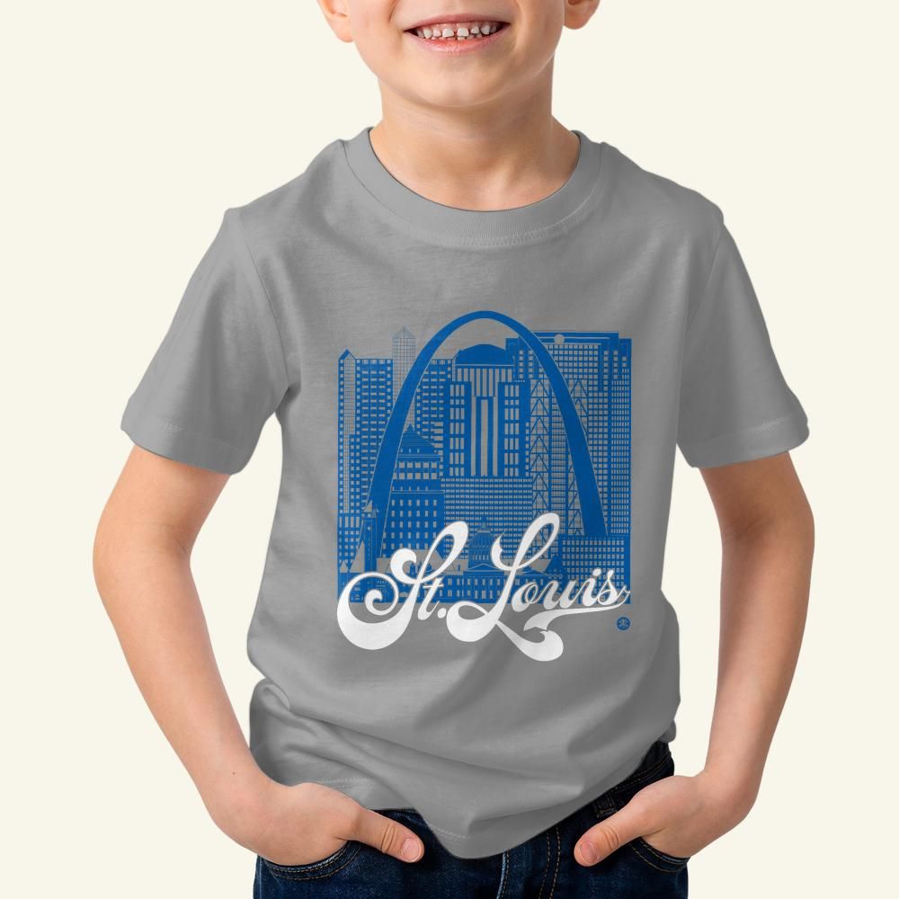St. Louis Skyline Toddler T-Shirt – Campus Pride Colors Tee
