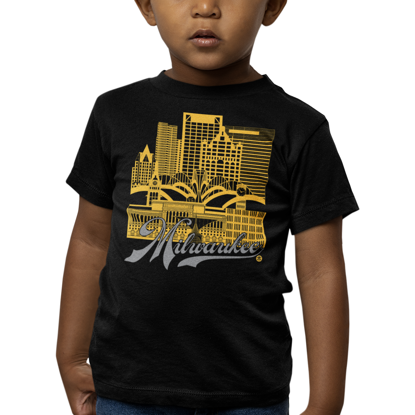 Milwaukee Skyline Toddler T-Shirt – Campus Pride Edition | Campus Colors Tee