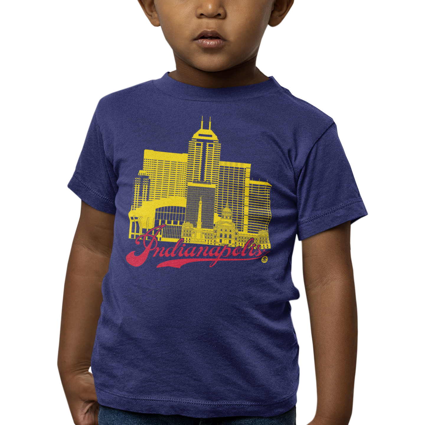 Indianapolis Skyline Toddler T-Shirt – Circle City Fan Edition | Athletic Colors Tee