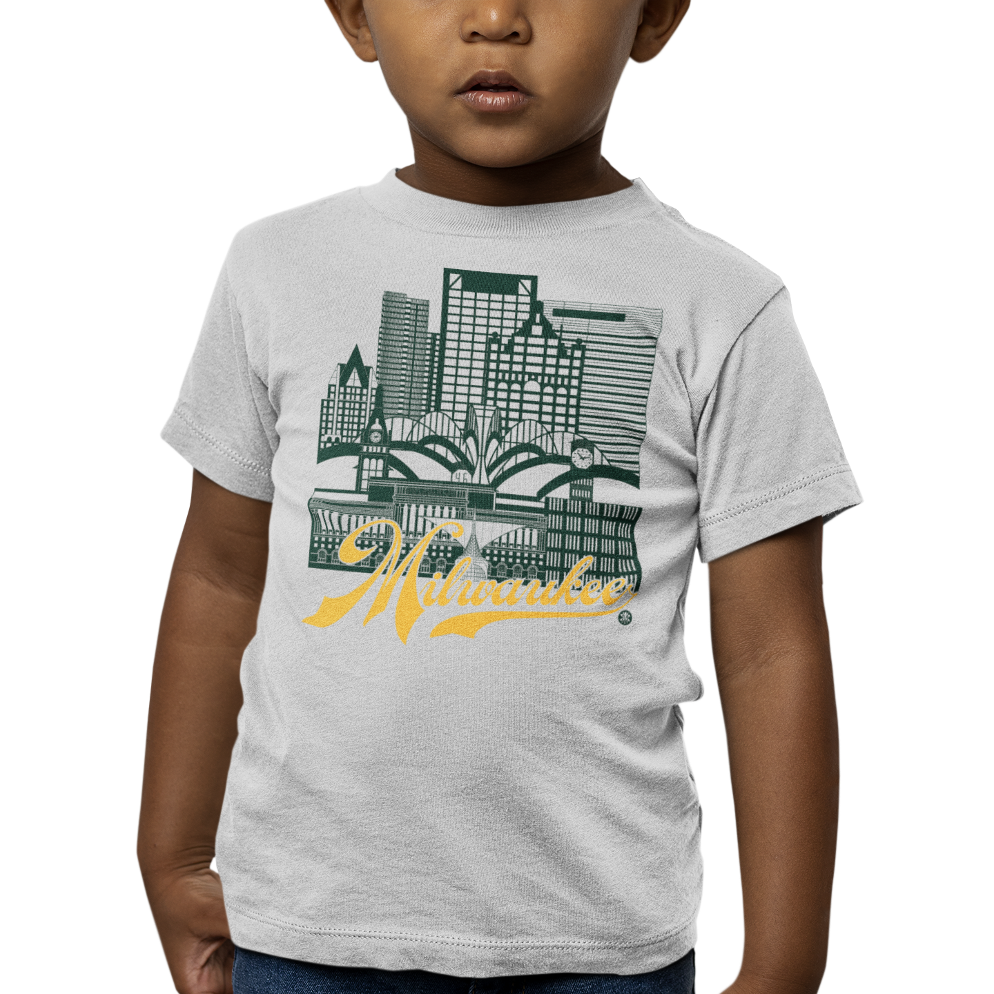 Milwaukee Skyline Toddler T-Shirt – Brew City Fan Edition | Fan Colors Tee