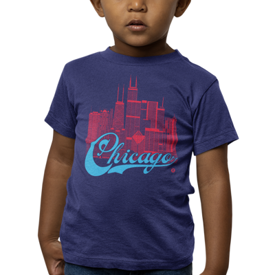 Chicago Skyline Toddler T-Shirt – Campus Pride Edition | Campus Colors Tee
