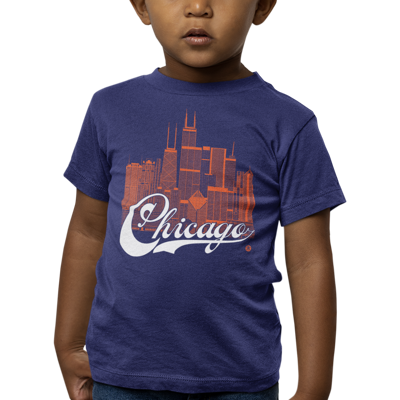 Chicago Skyline Toddler T-Shirt – Chi-Town Fan Edition | Sports Colors Tee