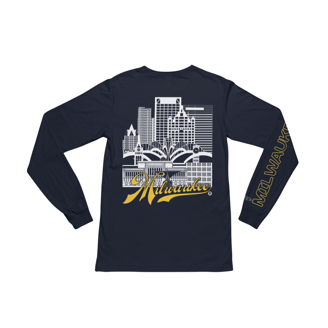 Milwaukee Skyline Long Sleeve T-Shirt – Brew City Fan Edition