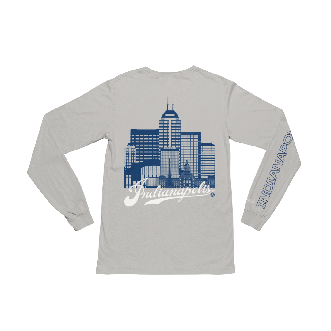 Indianapolis Skyline Long Sleeve T-Shirt – Circle City Fan Edition