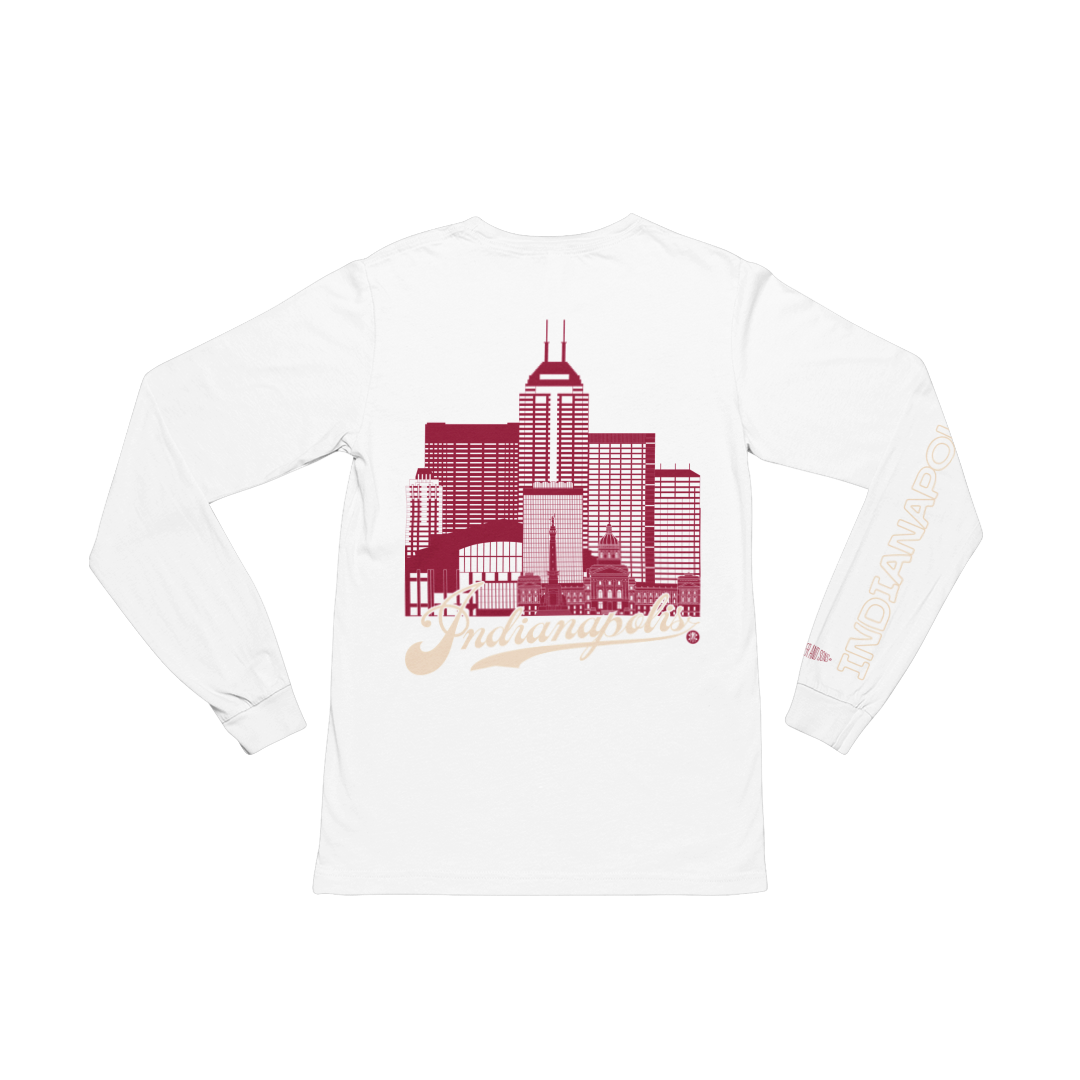 Indianapolis Skyline Long Sleeve T-Shirt – Campus Pride Edition