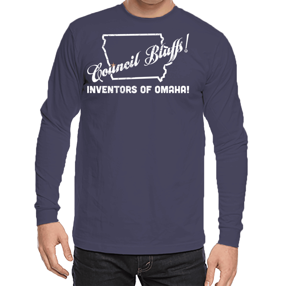 Love Your Town Long Sleeve Tee - Council Bluffs, Iowa - Inventors of Omaha!