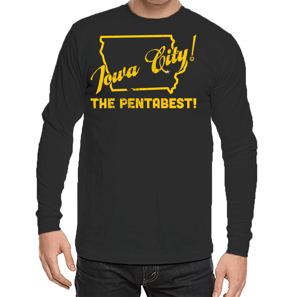 Love Your Town Long Sleeve Tee - Iowa City, Iowa - The Pentabest!